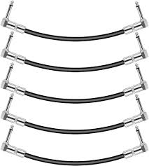iLitLuk Gitarrpedal Vinkelkontakt Kabel 5-pack