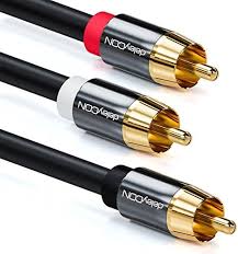 deleyCON 5m Subwoofer Kabel - Cinch RCA Y-Kabel