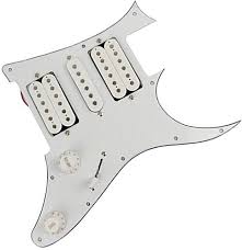 Komplett Set: Elektrisk Gitarr Pickguard med Pickup