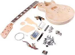 DIY LP Elgitarruppsättning - Blank Trä Hals och Kropp