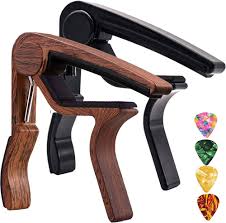 Gitarr Capo 2-Pack: Svart & Rosenträ