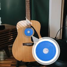 KOCAN Akustisk Gitarr Ljudhålskydd med Hygrometer