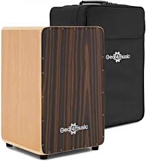 Cajon Trumma med Sittdyna och Väska - Ebenholts