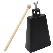 Kofotsklocka – Svart Metalltrumma 15 cm