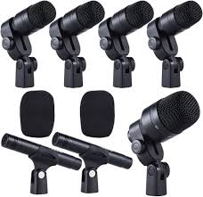 KOCAN DMS-D7 Professionellt Trumset med Mikrofon och Bärväska