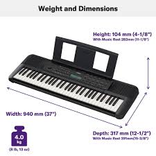 Yamaha PSR-E283 Nybörjartangentbord - Bärbar med 410 Ljud och 150 Stilar