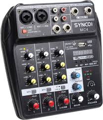 SYNCO 4-kanals Bluetooth DJ-mixer
