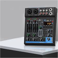 4-Kanal USB Ljudmixare - Mini Mixer för Studio