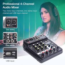 SYNCO 4-Kanals Bluetooth DJ-mixer