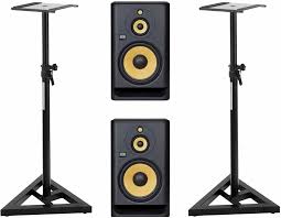 KRK ROKIT RP10-3 G4 Stativ Set - Aktiv 3-vägs Studiomonitor