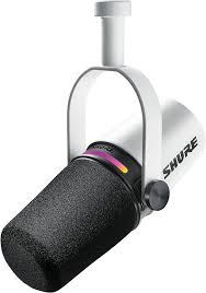 Shure MV7+ Podcastmikrofon – Förbättrad Ljudkvalitet med LED-panel och USB-C/XLR