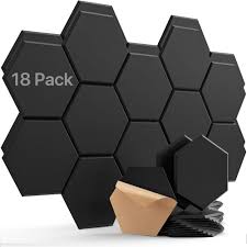 Hexagon Självhäftande Akustikpaneler - 18 st