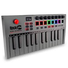 RockJam Go 25 MIDI-Keyboard med 8 Backlit DrumPads