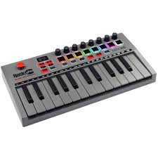 RockJam Go 25 - USB & Bluetooth Midi-Keyboard med 8 Backlit DrumPads