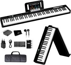 TERENCE 88 Tangenter Hopfällbart Piano med 1750 mAh Batteri