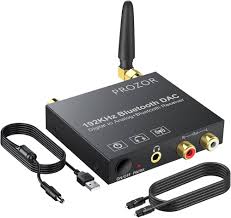 PROZOR Bluetooth DAC-omvandlare 192 kHz - Digital till Analog Ljudomvandlare