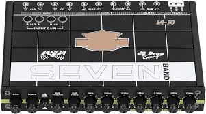 EQ 7-Bands Ljudutjämnare för Subwoofer