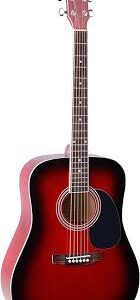 Dreadnought Akustisk Gitarr med Gran Lock