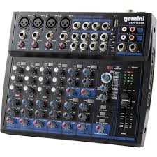 Gemini Sound Gem-12USB - Kompakt 12-kanals analog mixer