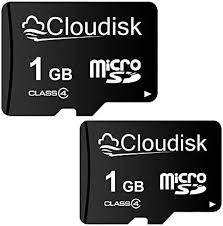 Cloudisk 2-pack 1 GB micro-SD minneskort med SD-adapter