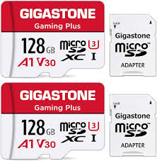 Gigastone 128 GB Gaming Plus-minneskort (2-pack) – Snabbhet upp till 100 MB/s