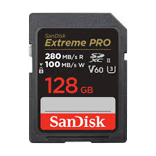 SanDisk Extreme PRO 128 GB Minneskort - Svart