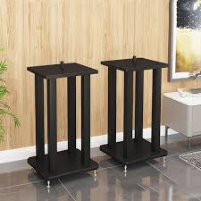 Högtalarstativ för Medelstora till Stora Högtalare - Stål med Vibrationsdämpare