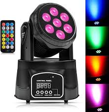 Rörligt DMX LED-scenljus (Svart)