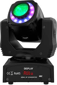 Audibax Boston 60 - Rörligt Discohuvud med LED-ring