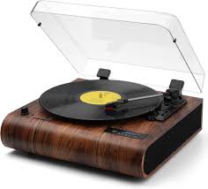 VOSTERIO Bluetooth Vinylskivspelare med Integrerad Förstärkare