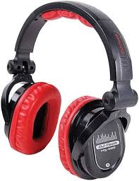 DJTECH EDJ500RED Professionella DJ-hörlurar - Röd