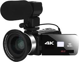 4K Professionell Digitalkamera för Blogg och Live Streaming