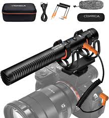 Comica VM20 Superkardioid Shotgunmikrofon med OLED-display