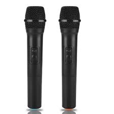 Trådlös mikrofonkombination med 2 VHF-mikrofoner