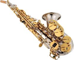 Professionell Bb SopranSaxofon i Silver