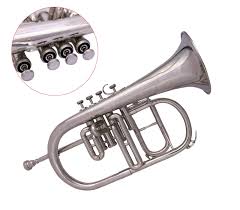 Nytt Silver Bb Flugelhorn med Fodral & Munstycke