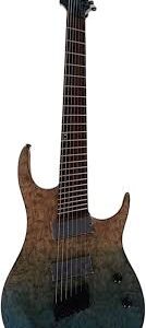 Alljita Handgjord 7-strängad Fanned Fret Elgitarr