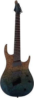 Alljita Handgjord 7-strängad Fanned Fret Elgitarr