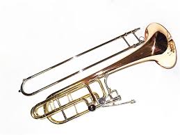 Nybörjar Trumpet Bastrombon Bb/F/Eb/D med Väska och Munstycke i Silver