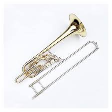 Professionell Bas Trombon med Dubbel Kolv D Ton