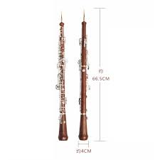 Oboe i C-nyckel med Mahognykropp och 22 Nycklar