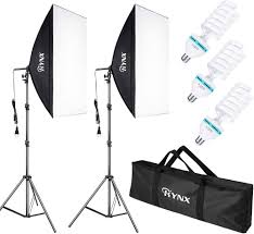 RYNX Softbox Set för Professionell Fotostudio