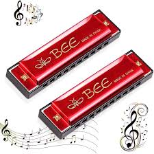 Barnmunspel C-dur 2-pack - Nybörjartillbehör i Röd