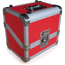 MF-Cases Blå Flightcase för 80 Vinylskivor