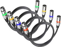 4-pack XLR-hane till hona mikrofonkabel 1