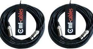 Högkvalitativ DMX-kabel 5-pol 3m - 2-pack