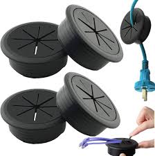 Kabelgenomföringar WTpin 4-pack Svart