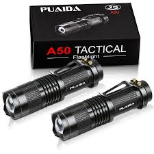 Puaida Mini LED-ficklampa - Superljus och Zoombara