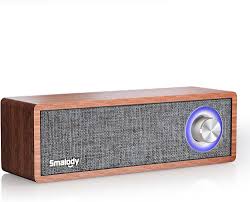 Smalody Trådlös Bluetooth-högtalare i Trä - Bärbar Mini 5.0