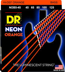 DR Strängar Hi-Def Neon Orange Bassträngar